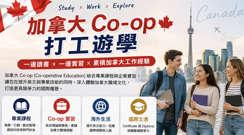 加拿大打工遊學coop （專上教育）-GLC鉅霖留學