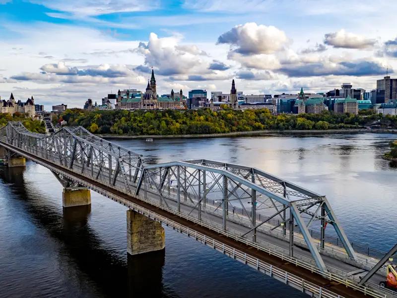Ottawa 渥太華與 Gatineau 加蒂諾城市位置